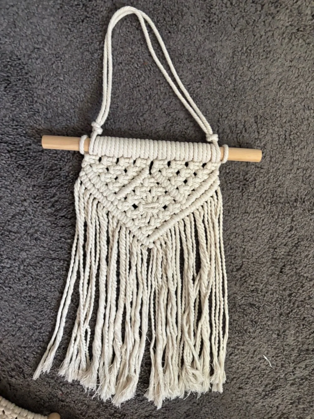Lot of 3 Macrame Hanging Wall Decor